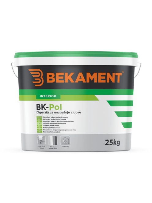 BEKAMENT BK-POL beltéri diszperziós falfesték 15L/25Kg