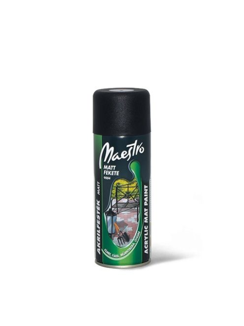 MAESTRO spray fekete matt RAL9004 400ml