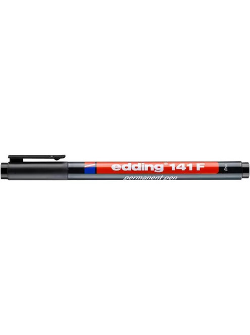 EDDING alkoholos filc OHP, 0,6 mm, "141 F" fekete (10db/doboz)